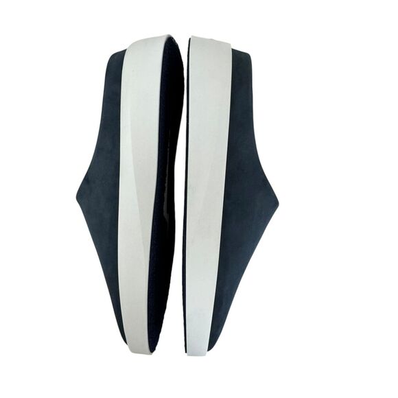 WOLF & SHEPHERD Cruise Mule Shoes Navy Suede Nubuck Slip On Unisex M8/W9.5/EU41 - Picture 6 of 11